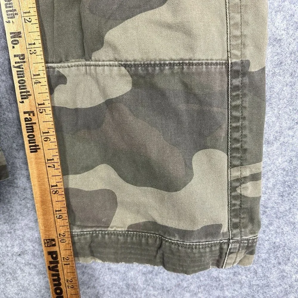 Vintage Gap Camo Cargo Pants Kids Boys Sz 7R Relaxed Straight Adjustable Waist*